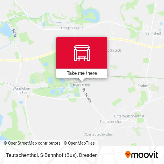 Карта Teutschenthal, S-Bahnhof (Bus)
