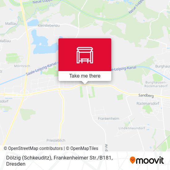 Карта Dölzig (Schkeuditz), Frankenheimer Str. / B181