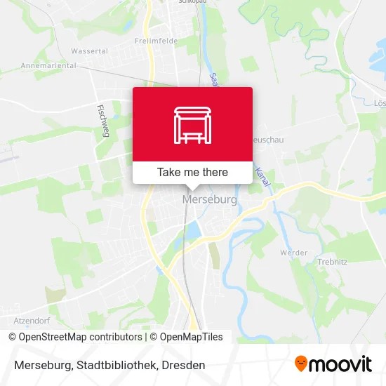 Карта Merseburg, Stadtbibliothek