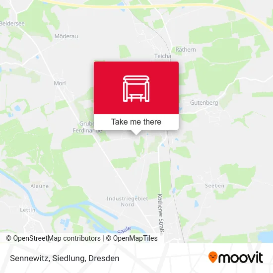 Карта Sennewitz, Siedlung