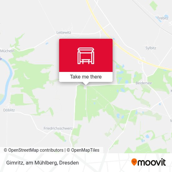 Карта Gimritz, am Mühlberg