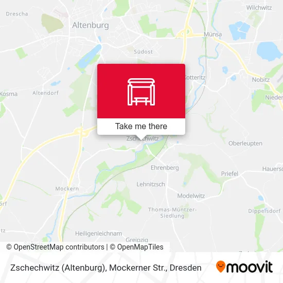 Карта Zschechwitz (Altenburg), Mockerner Str.