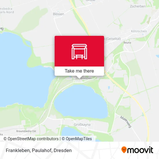 Карта Frankleben, Paulahof