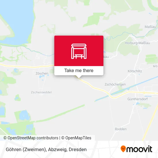 Карта Göhren (Zweimen), Abzweig