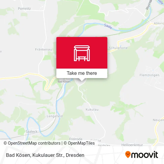 Карта Bad Kösen, Kukulauer Str.