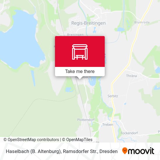 Карта Haselbach (B. Altenburg), Ramsdorfer Str.