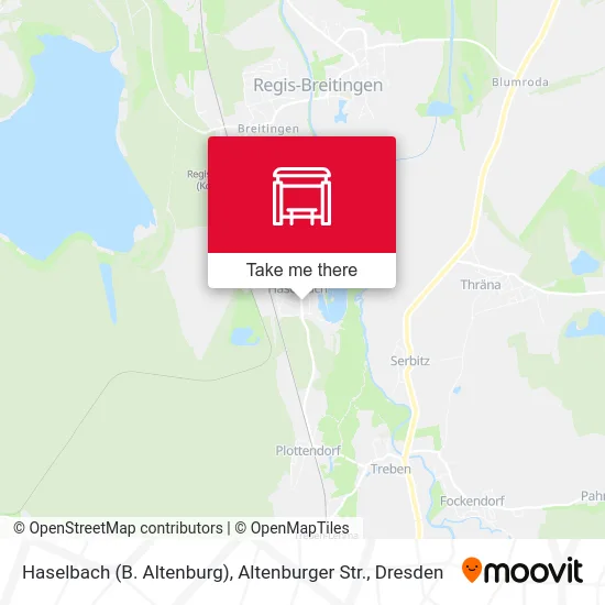Карта Haselbach (B. Altenburg), Altenburger Str.