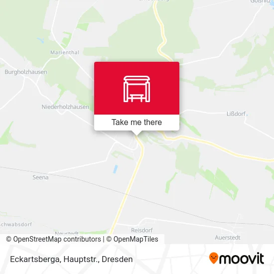 Карта Eckartsberga, Hauptstr.