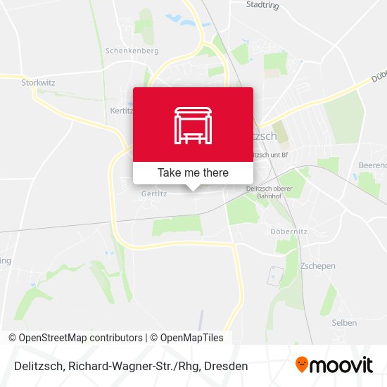 Карта Delitzsch, Richard-Wagner-Str. / Rhg