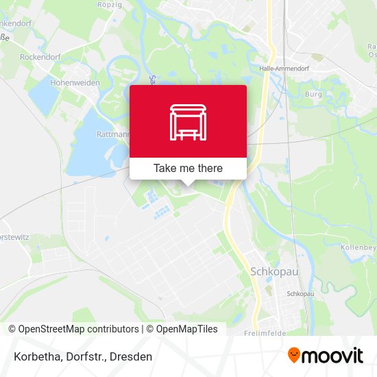 Карта Korbetha, Dorfstr.