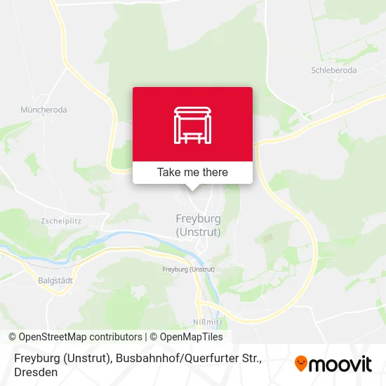 Карта Freyburg (Unstrut), Busbahnhof / Querfurter Str.