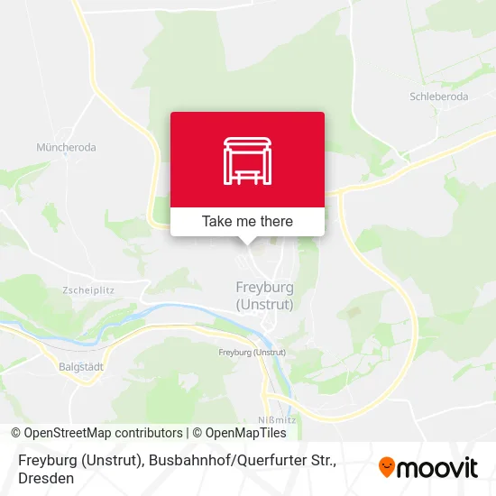 Карта Freyburg (Unstrut), Busbahnhof / Querfurter Str.