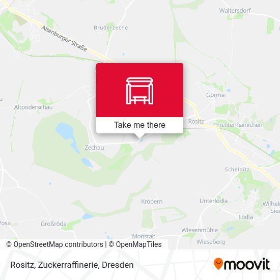 Карта Rositz, Zuckerraffinerie