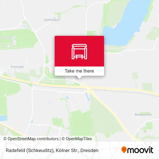 Карта Radefeld (Schkeuditz), Kölner Str.