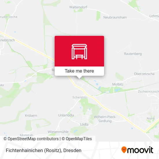 Карта Fichtenhainichen (Rositz)