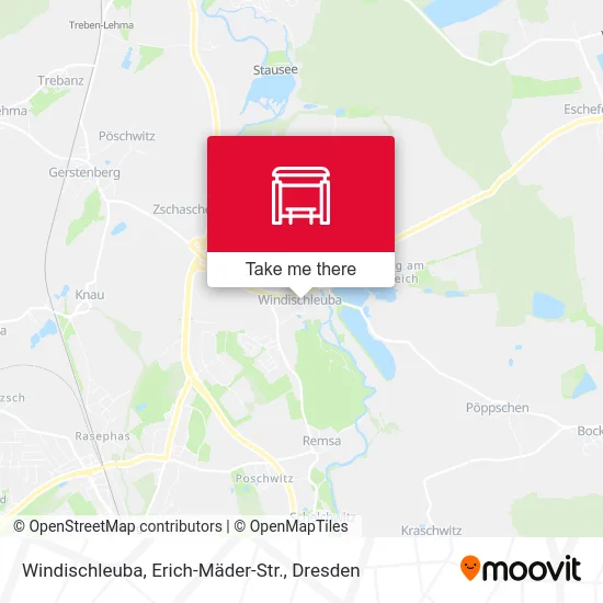 Карта Windischleuba, Erich-Mäder-Str.
