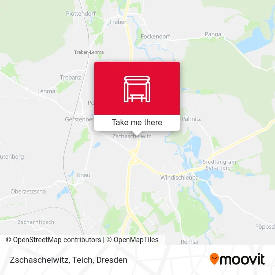 Карта Zschaschelwitz, Teich