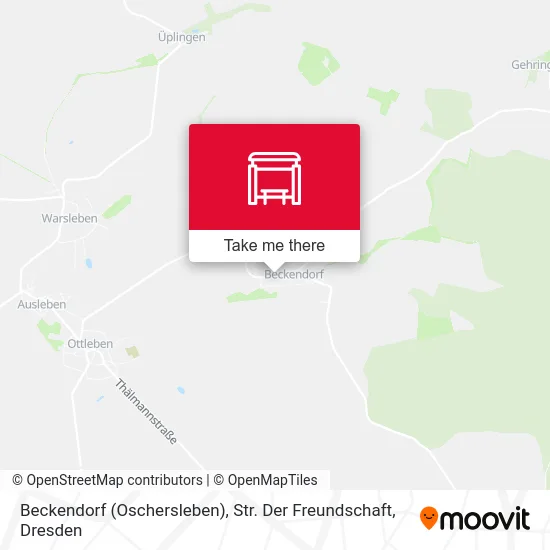 Карта Beckendorf (Oschersleben), Str. Der Freundschaft