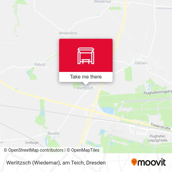 Карта Werlitzsch (Wiedemar), am Teich