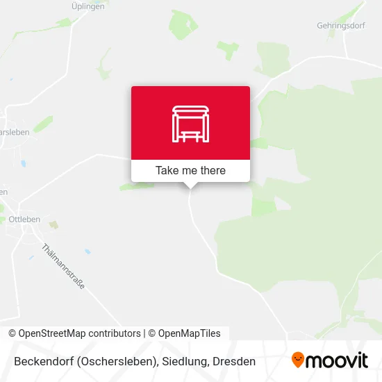 Карта Beckendorf (Oschersleben), Siedlung