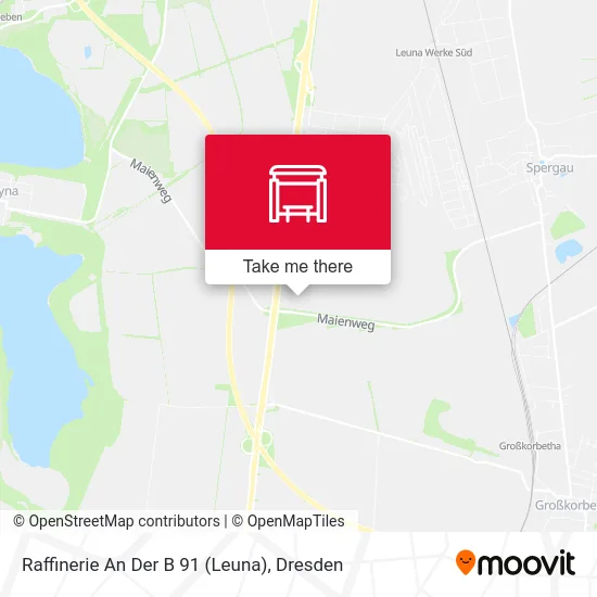 Raffinerie An Der B 91 (Leuna) map