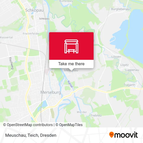 Карта Meuschau, Teich