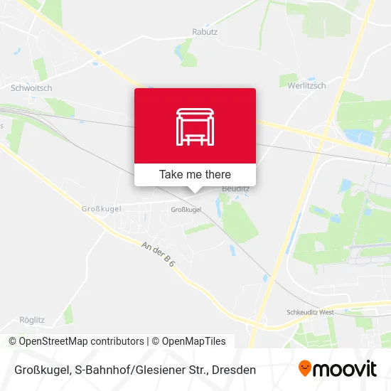 Карта Großkugel, S-Bahnhof / Glesiener Str.