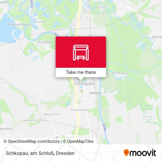 Карта Schkopau, am Schloß