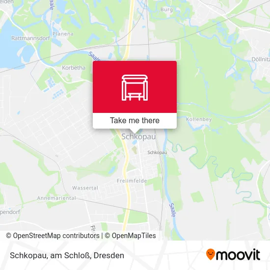 Карта Schkopau, am Schloß