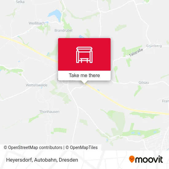 Карта Heyersdorf, Autobahn