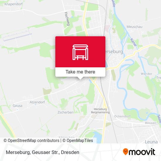Карта Merseburg, Geusaer Str.
