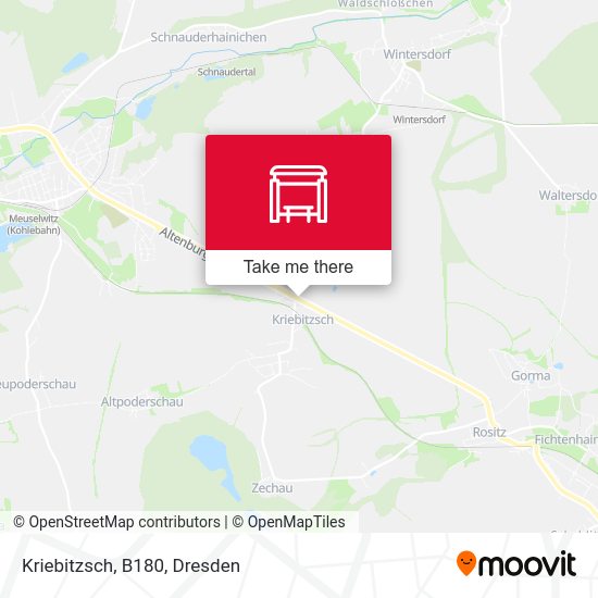 Карта Kriebitzsch, B180
