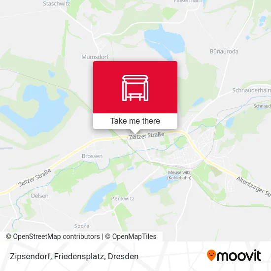 Карта Zipsendorf, Friedensplatz