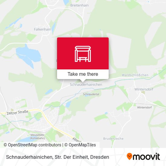 Карта Schnauderhainichen, Str. Der Einheit