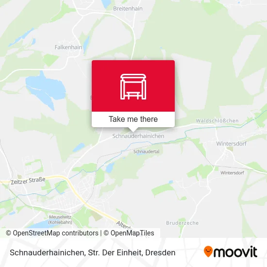 Карта Schnauderhainichen, Str. Der Einheit