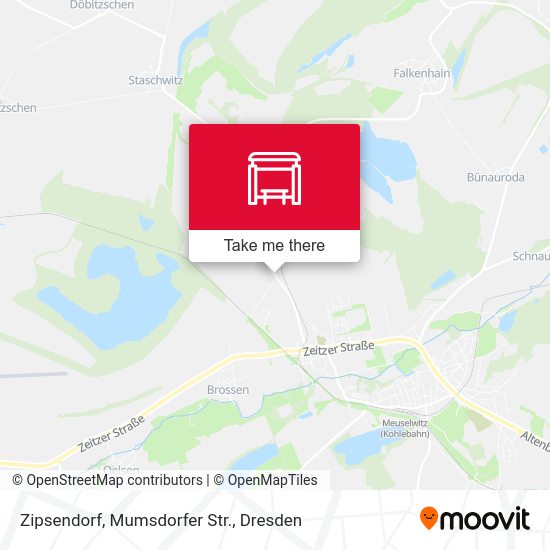 Карта Zipsendorf, Mumsdorfer Str.