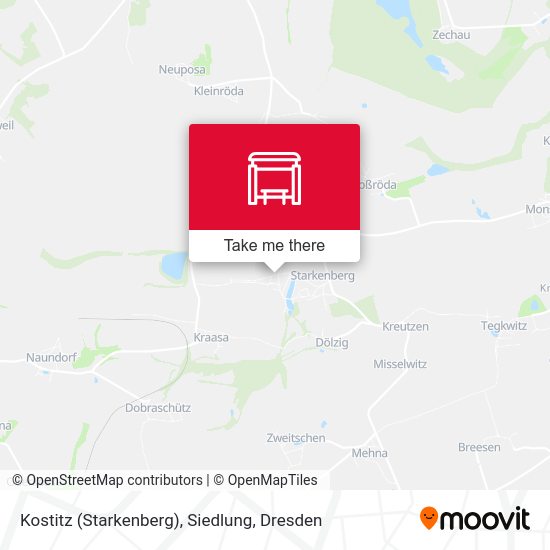 Карта Kostitz (Starkenberg), Siedlung