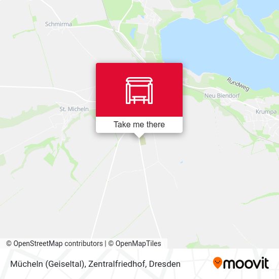 Карта Mücheln (Geiseltal), Zentralfriedhof