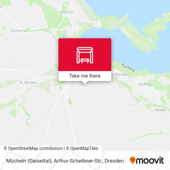 Карта Mücheln (Geiseltal), Arthur-Scheibner-Str.