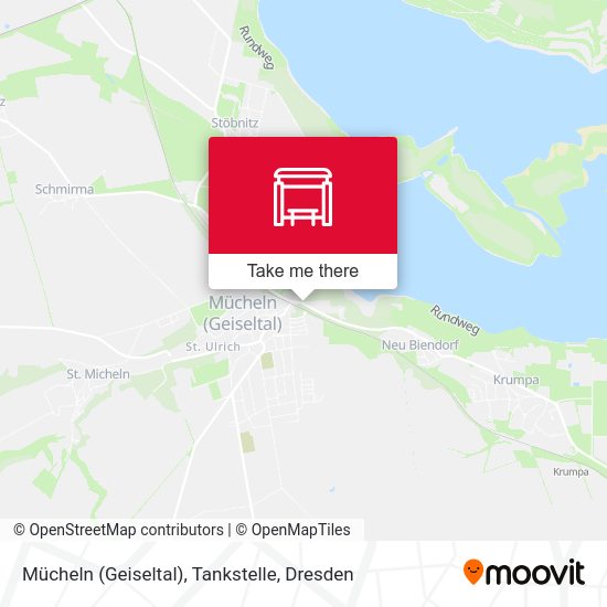 Карта Mücheln (Geiseltal), Tankstelle