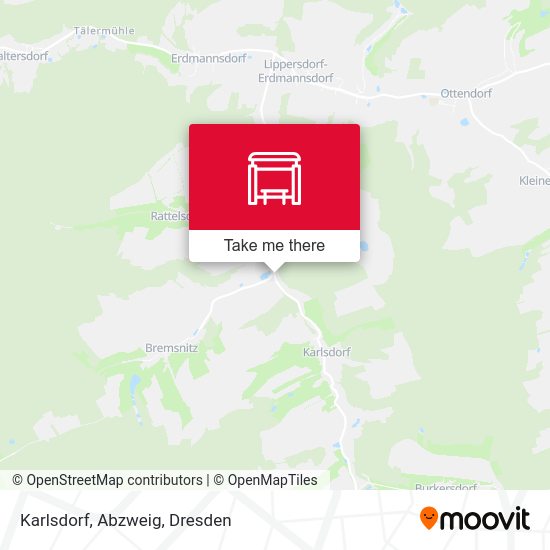 Карта Karlsdorf, Abzweig