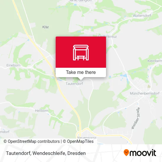 Карта Tautendorf, Wendeschleife