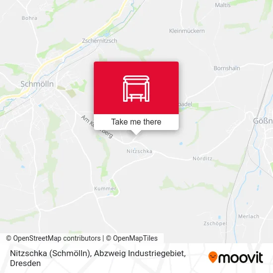 Карта Nitzschka (Schmölln), Abzweig Industriegebiet
