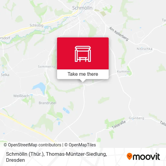 Карта Schmölln (Thür.), Thomas-Müntzer-Siedlung