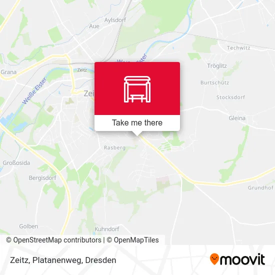Карта Zeitz, Platanenweg