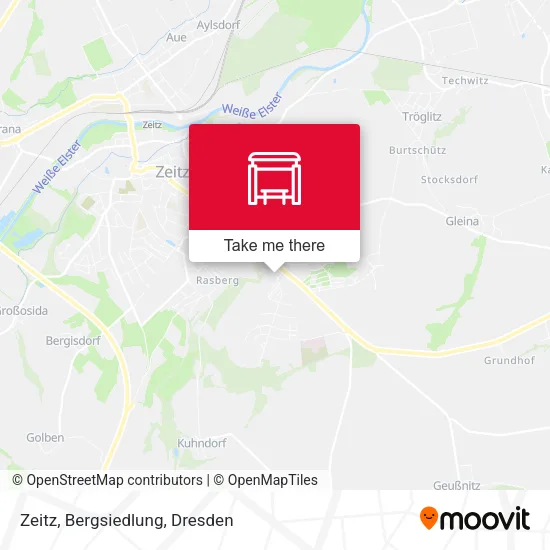 Карта Zeitz, Bergsiedlung