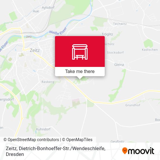 Карта Zeitz, Dietrich-Bonhoeffer-Str. / Wendeschleife