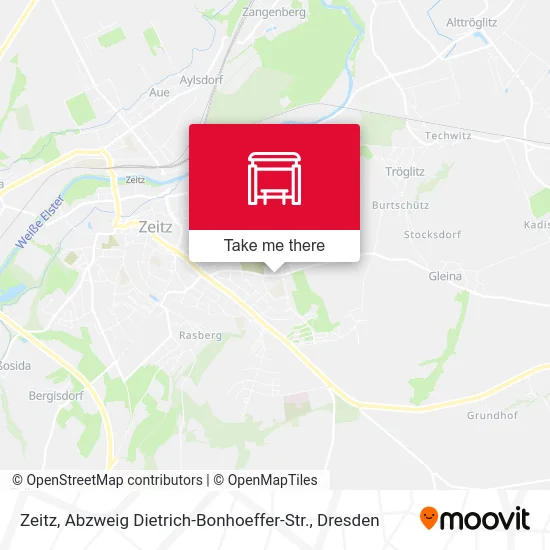 Карта Zeitz, Abzweig Dietrich-Bonhoeffer-Str.