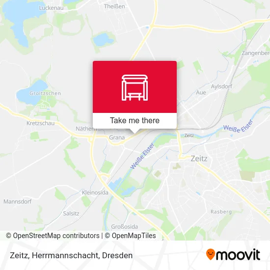 Карта Zeitz, Herrmannschacht