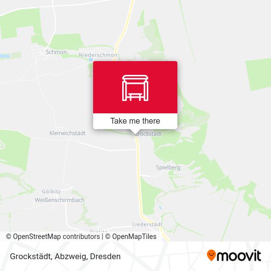 Карта Grockstädt, Abzweig